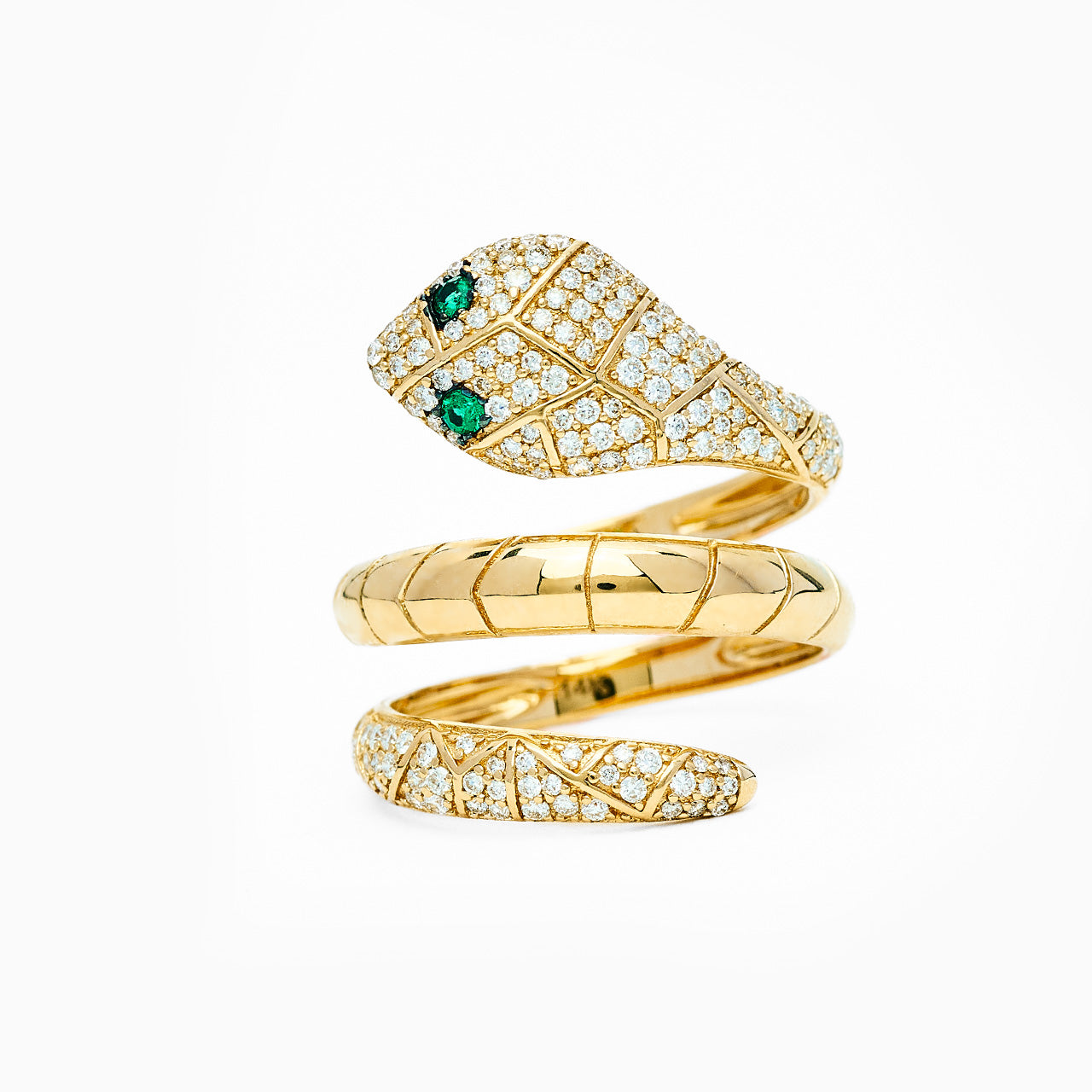 Brigitte - Yellow Gold Snake Ring