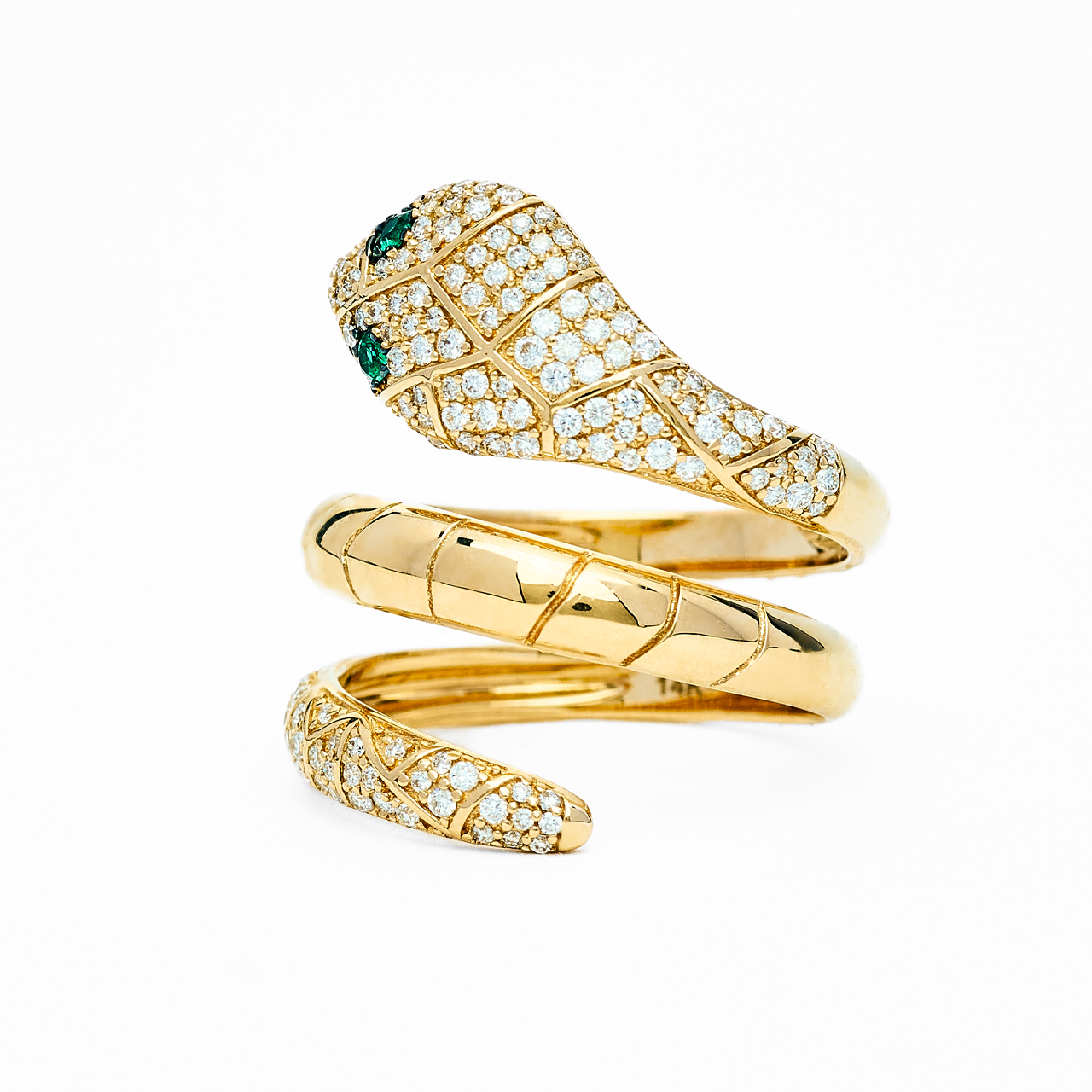 Brigitte - Yellow Gold Snake Ring