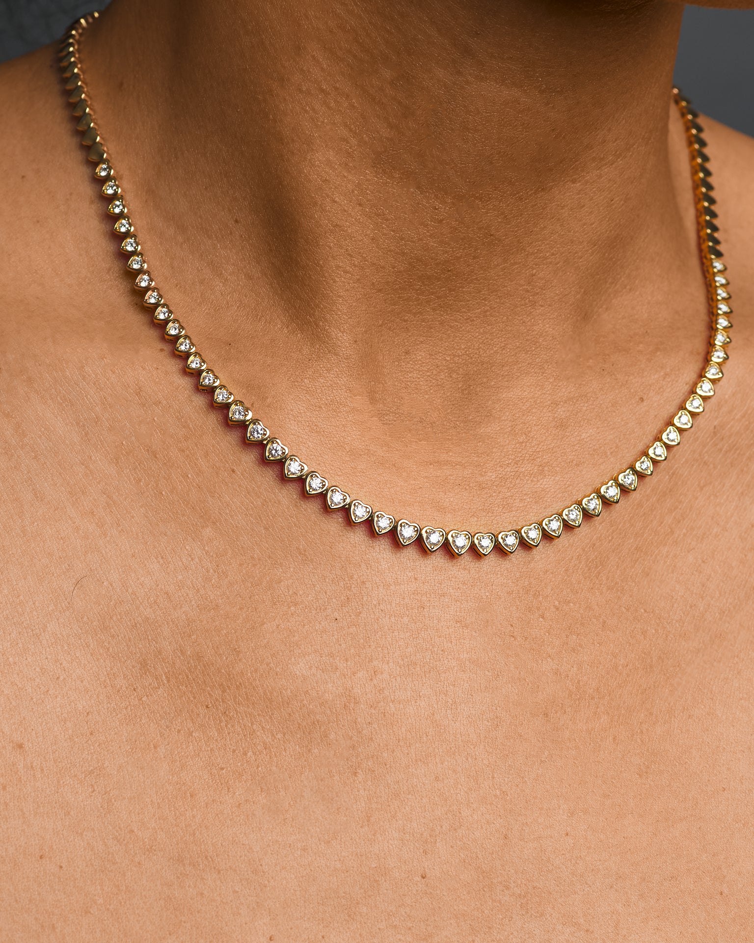 Gaby - Tennis Chain Diamond Necklace