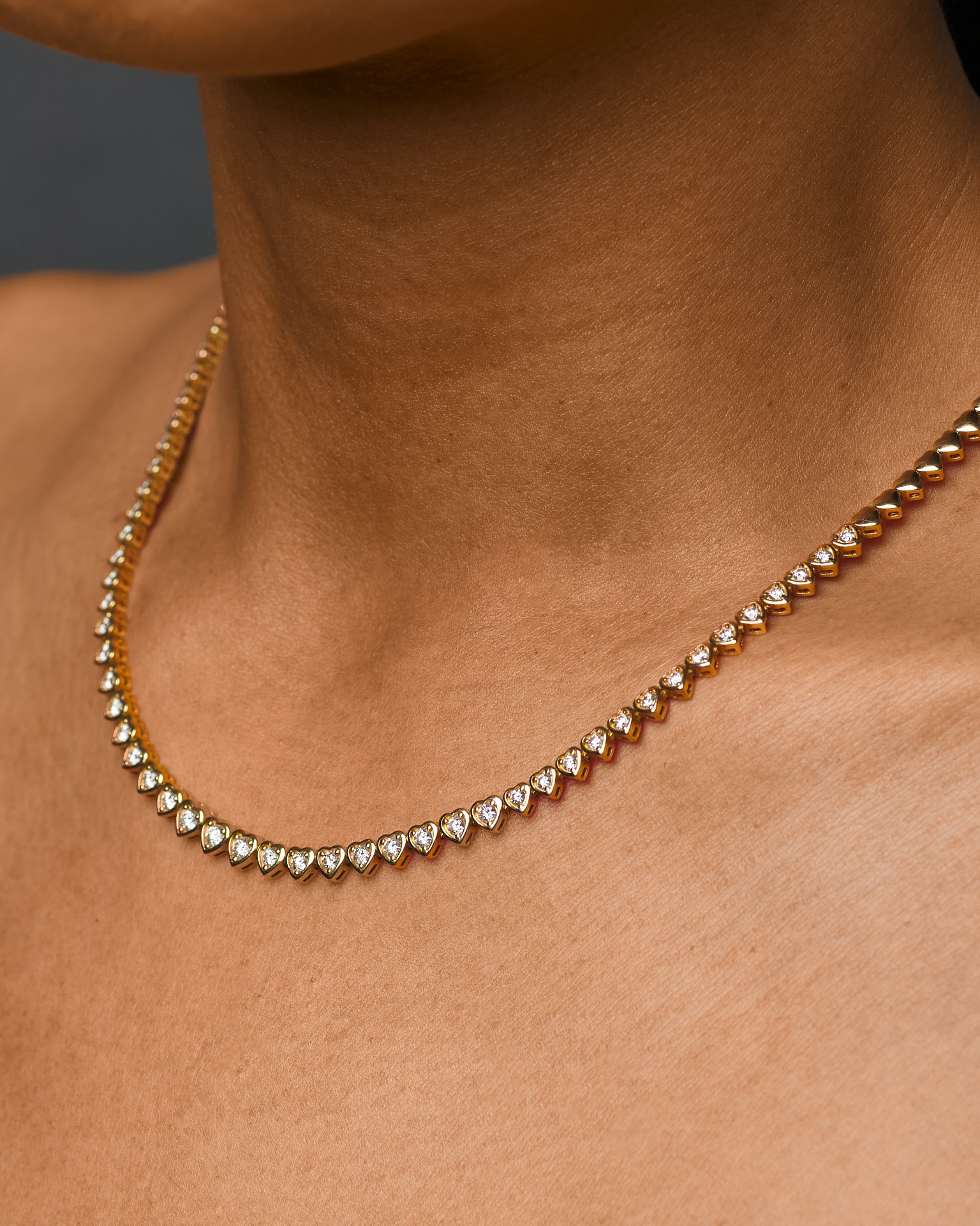 Gaby - Tennis Chain Diamond Necklace